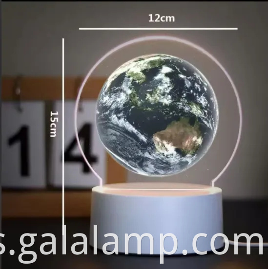 Luz nocturna de graduación 3D - Lámpara acrílica luminosa creativa